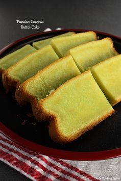 Pandan Coconut Butter Cake