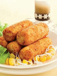 Paneer and Corn Croquettes