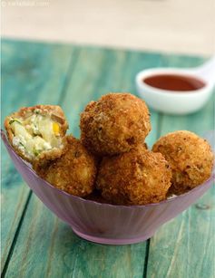 Paneer Potato and Corn Balls