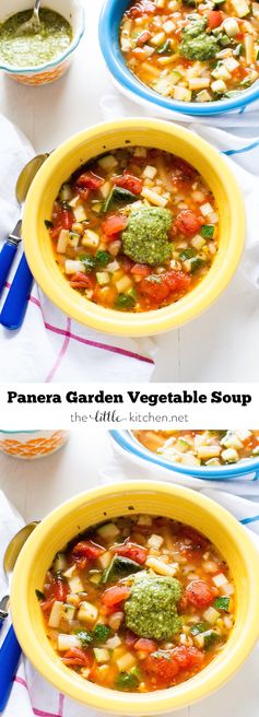 Panera Garden Vegetable Soup with Pesto