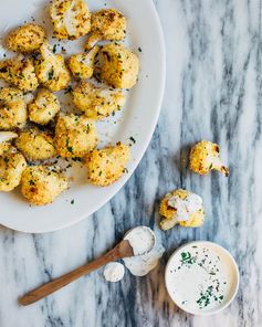 Panko Parmesan Cauliflower Bites