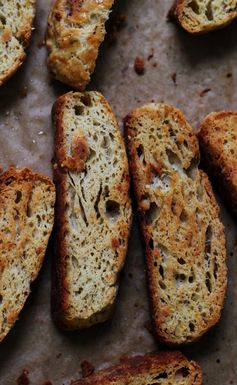 Parmesan and Black Pepper Biscotti