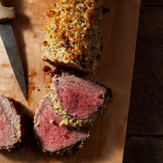 Parmesan and Herb-Crusted Beef Tenderloin