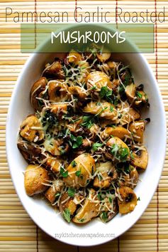 Parmesan Garlic Roasted Mushrooms