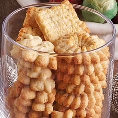 Parmesan Pepper Spritz Crackers