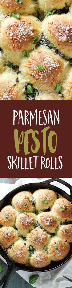 Parmesan Pesto Skillet Rolls