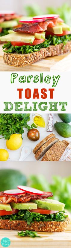 Parsley Toast Delight