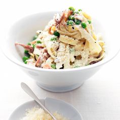 Pasta with Prosciutto and Peas