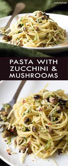 Pasta with Zucchini and Mushrooms