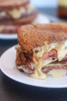 Pastrami and Caramelized Onion Grilled Cheese