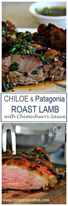 Patagonia Roast Lamb with Chimichurri Sauce