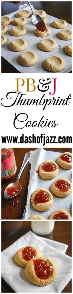 PB&J Thumbprint Cookies