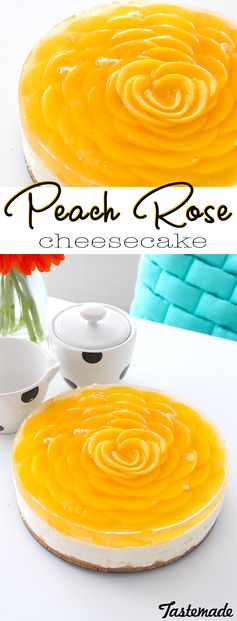 Peach “Rose” Cheesecake