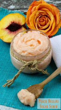 Peach Bellini Sugar Scrub - Easy Homemade Sugar Body Scrub