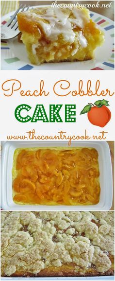 Peach Cobbler Cake