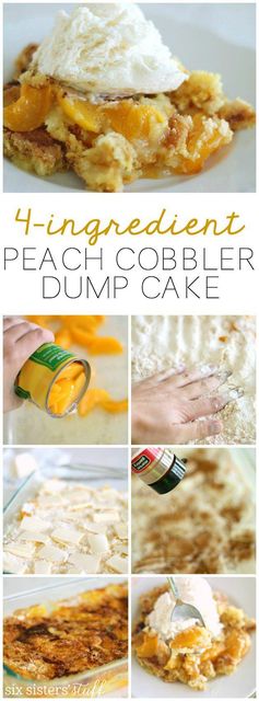 Peach Cobbler Dump Cake