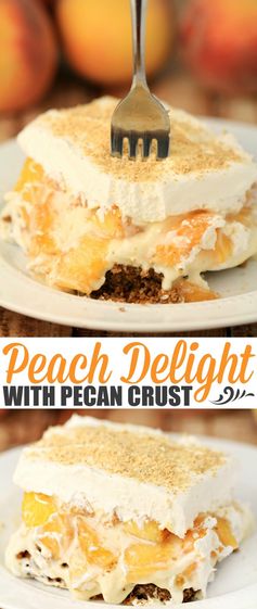 Peach Delight with Pecan Crust