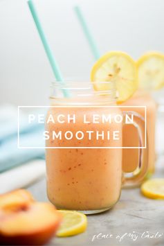 Peach lemon smoothie