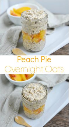 Peach Pie Overnight Oats