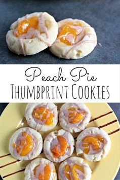 Peach Pie Thumbprint Cookies