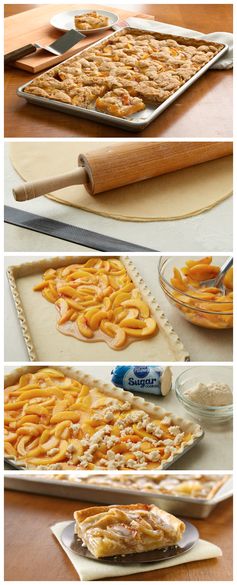 Peach Slab Pie