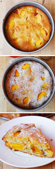 Peach yogurt cake (gluten free