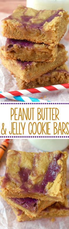 Peanut Butter and Jelly Cookie Bars