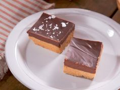 Peanut Butter Bars with Salted Chocolate Ganache