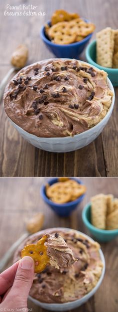 Peanut Butter Brownie Batter Dip