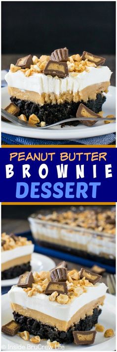 Peanut Butter Brownie Dessert