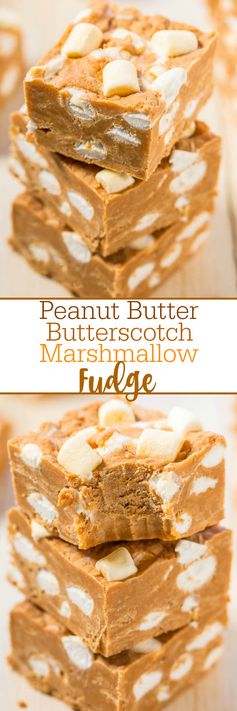 Peanut Butter Butterscotch Marshmallow Fudge