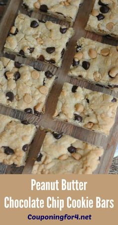 Peanut Butter Chocolate Chip Cookie Bars