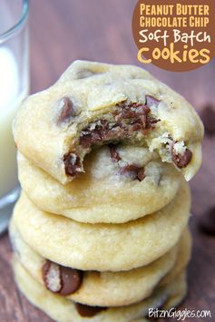 Peanut Butter Chocolate Chip Soft Batch Cookies