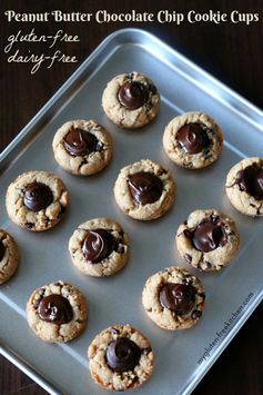 Peanut Butter Chocolate Cookie Cups (Gluten-free, Dairy-free