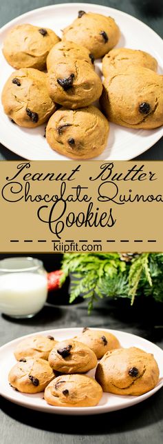 Peanut Butter Chocolate Quinoa Cookies