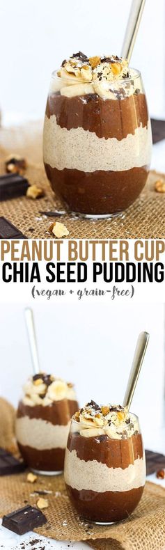 Peanut Butter Cup Chia Seed Pudding