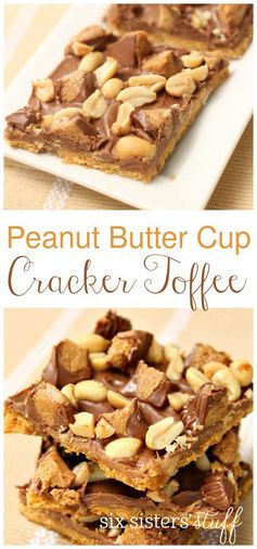 Peanut Butter Cup Cracker Toffee