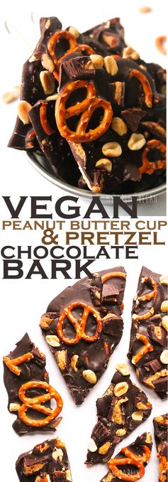 Peanut Butter Cup Pretzel Bark