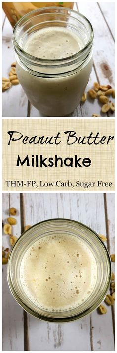 Peanut Butter Milkshake (THM-S, Low Carb, Sugar Free