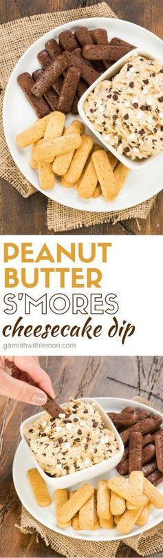 Peanut Butter S’mores Cheesecake Dip