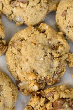 Peanut Butter Snickers Brown Butter Cookies