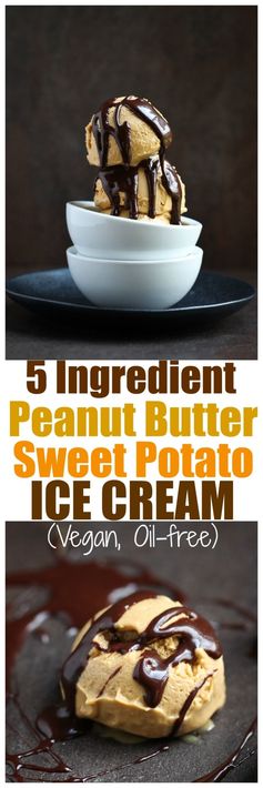 Peanut Butter Sweet Potato Ice Cream