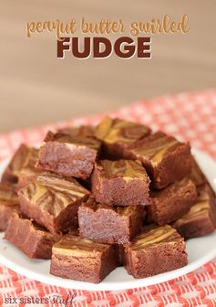 Peanut Butter Swirled Fudge