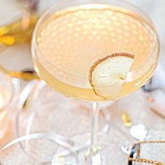 Pear and Amaretto Bellinis