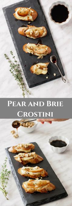 Pear and Brie Crostini