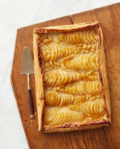 Pear Tart with Cognac Glaze