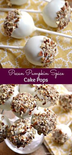 Pecan Pumpkin Spice Cake Pops