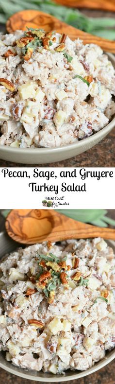 Pecan, Sage, and Gruyere Turkey Salad