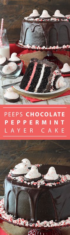 PEEPs Chocolate Peppermint Cake