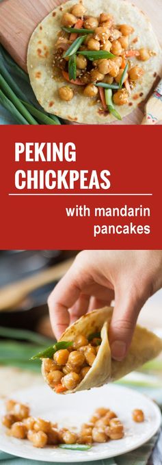 Peking Chickpeas with Mandarin Pancakes